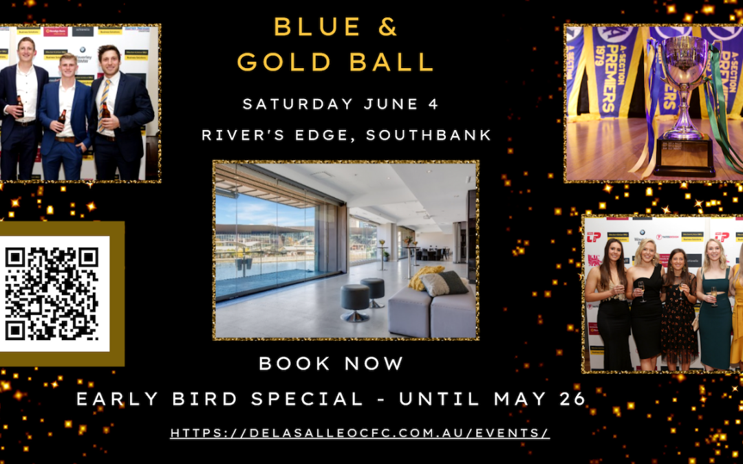 Blue and Gold Ball – Sat 4 June – Book Now