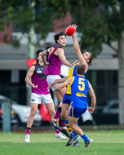 VAFA Round 1 - Premier B Men's, De La Salle vs Old Haileyburians, held at Waverley Oval, Malvern East on 10/4/21 (Credit Image: Dennis Timm Photography)