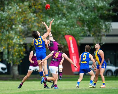 VAFA Round 1 - Premier B Men's, De La Salle vs Old Haileyburians, held at Waverley Oval, Malvern East on 10/4/21 (Credit Image: Dennis Timm Photography)