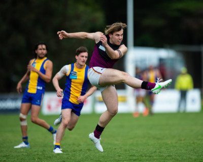 VAFA Round 1 - Premier B Men's, De La Salle vs Old Haileyburians, held at Waverley Oval, Malvern East on 10/4/21 (Credit Image: Dennis Timm Photography)