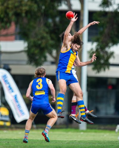 VAFA Round 1 - Premier B Men's, De La Salle vs Old Haileyburians, held at Waverley Oval, Malvern East on 10/4/21 (Credit Image: Dennis Timm Photography)