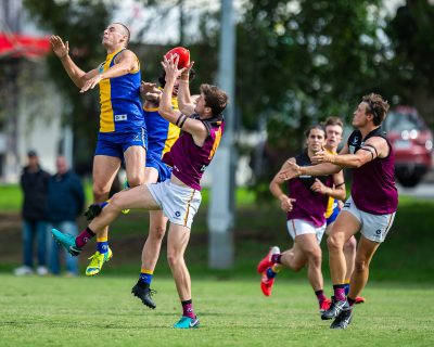 VAFA Round 1 - Premier B Men's, De La Salle vs Old Haileyburians, held at Waverley Oval, Malvern East on 10/4/21 (Credit Image: Dennis Timm Photography)