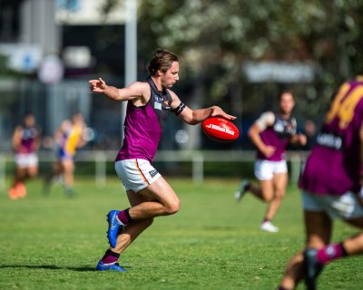VAFA Round 1 - Premier B Men's, De La Salle vs Old Haileyburians, held at Waverley Oval, Malvern East on 10/4/21 (Credit Image: Dennis Timm Photography)