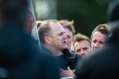 VAFA Round 1 - Premier B Men's, De La Salle vs Old Haileyburians, held at Waverley Oval, Malvern East on 10/4/21 (Credit Image: Dennis Timm Photography)