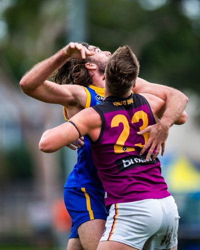 VAFA Round 1 - Premier B Men's, De La Salle vs Old Haileyburians, held at Waverley Oval, Malvern East on 10/4/21 (Credit Image: Dennis Timm Photography)
