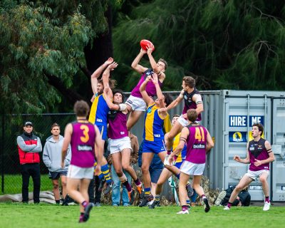 VAFA Round 1 - Premier B Men's, De La Salle vs Old Haileyburians, held at Waverley Oval, Malvern East on 10/4/21 (Credit Image: Dennis Timm Photography)
