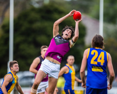 VAFA Round 1 - Premier B Men's, De La Salle vs Old Haileyburians, held at Waverley Oval, Malvern East on 10/4/21 (Credit Image: Dennis Timm Photography)
