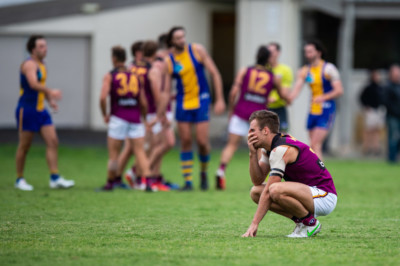 VAFA Round 1 - Premier B Men's, De La Salle vs Old Haileyburians, held at Waverley Oval, Malvern East on 10/4/21 (Credit Image: Dennis Timm Photography)